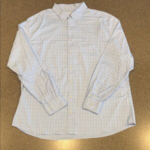 Men’s Southern Tide Intercoastal Sky Blue Plaid Button Down Shirt Size XXL